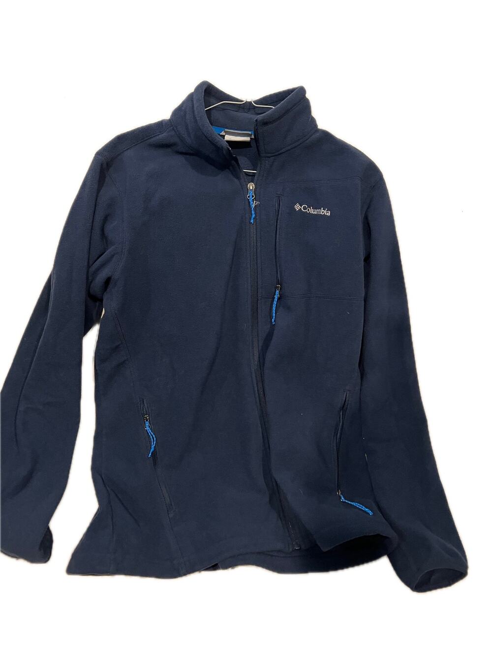 Columbia Navy Blue 1/4 Zip Fleece Mens Size Large